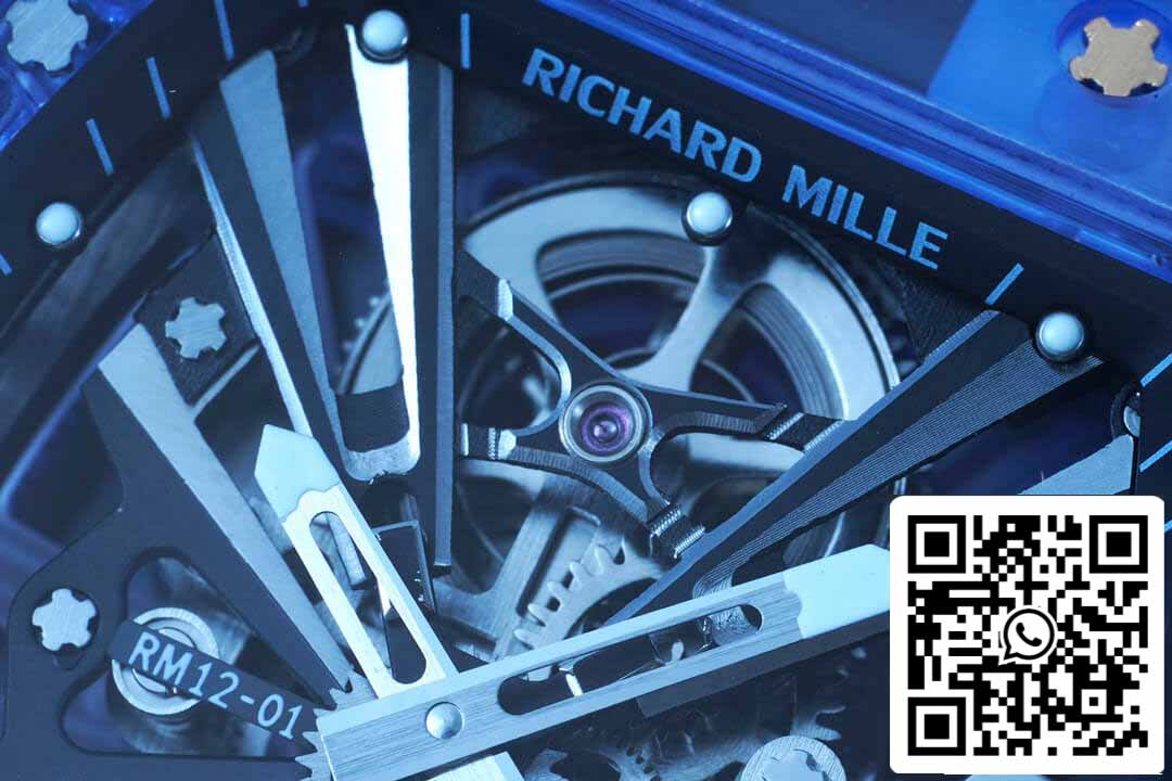 Richard Mille RM12-01 1:1 Best Edition RM Fabbrica Tourbillon Transparent Version Case