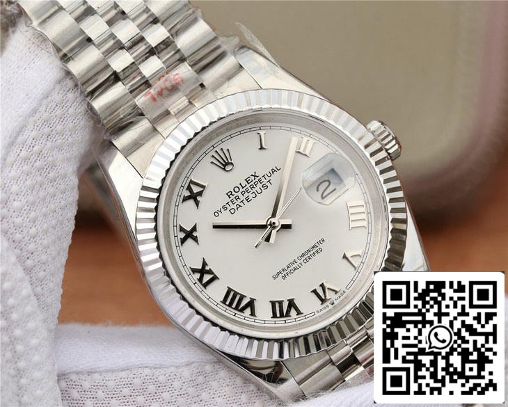 Rolex Datejust M126234-0025 1:1 edizione migliore GM Fabbrica quadrante bianco