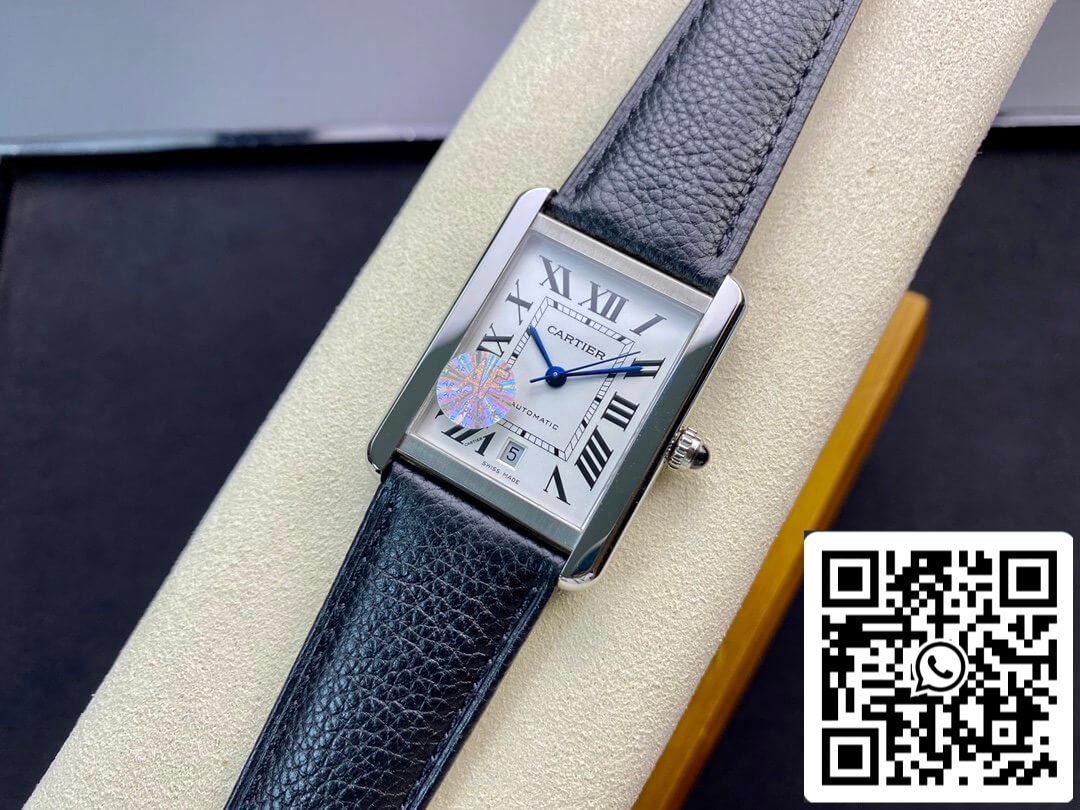 Cartier Tank WSTA0029 1:1 edizione migliore AF Fabbrica quadrante bianco