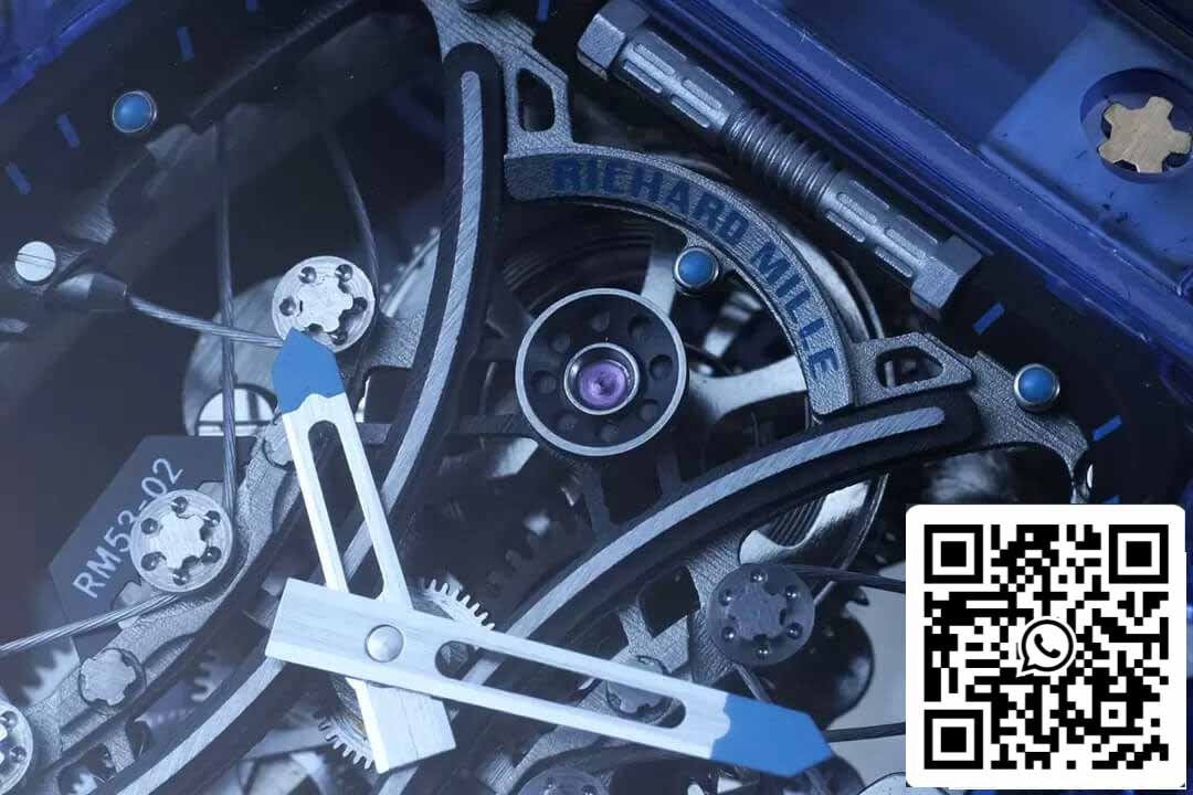 Richard Mille RM053-02 Tourbillon 1:1 Best Edition RM Fabbrica Blue Transparent Case