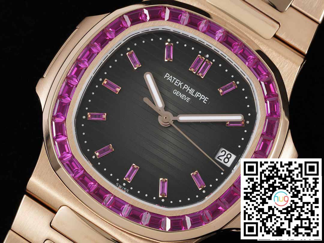 Patek Philippe Nautilus 5711 1:1 edizione migliore GR Fabbrica Rosa Oro Diamond lunetta
