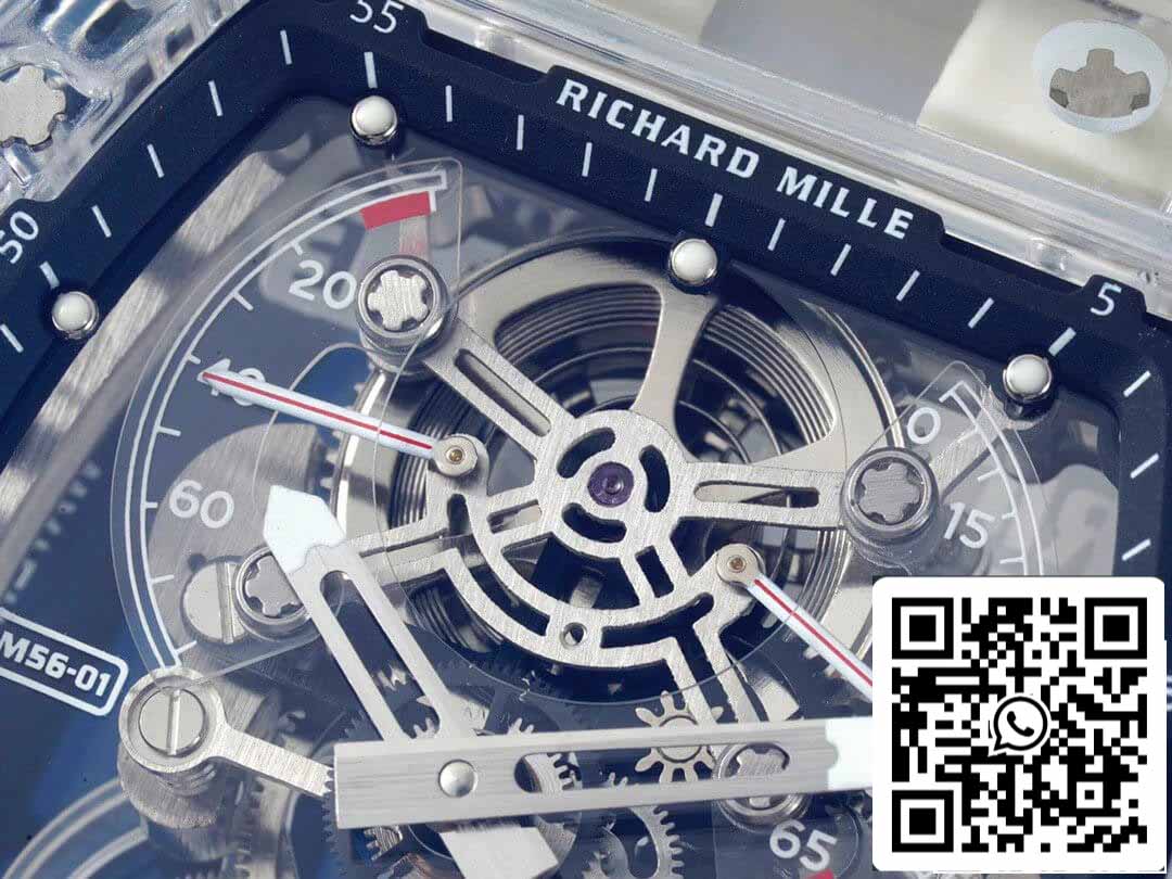 Richard Mille RM 56-01 Tourbillon 1:1 Best Edition RM Fabbrica Transparent Skeleton Dial