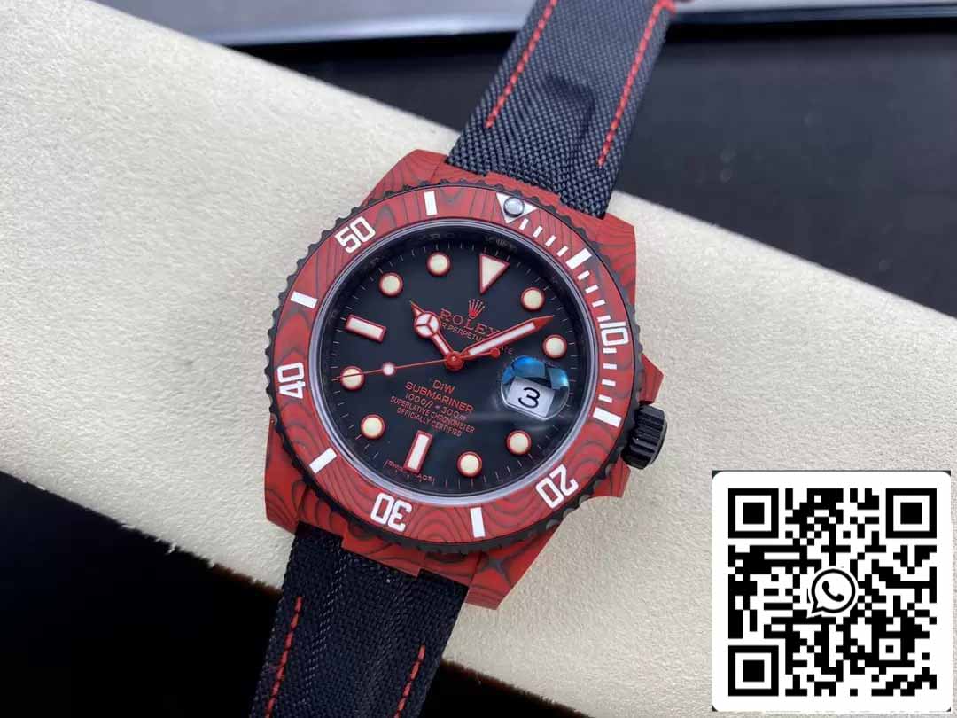 Rolex Submariner 1:1 edizione migliore VS Fabbrica Red fibra di carbonio Cassa