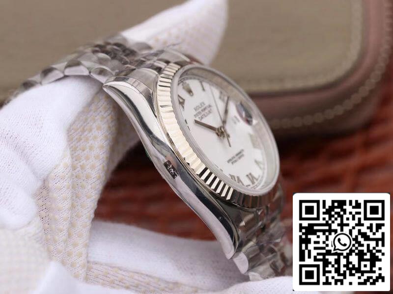 Rolex Datejust 116234 36mm AR Fabbrica 1:1 edizione migliore Swiss ETA3135 quadrante bianco