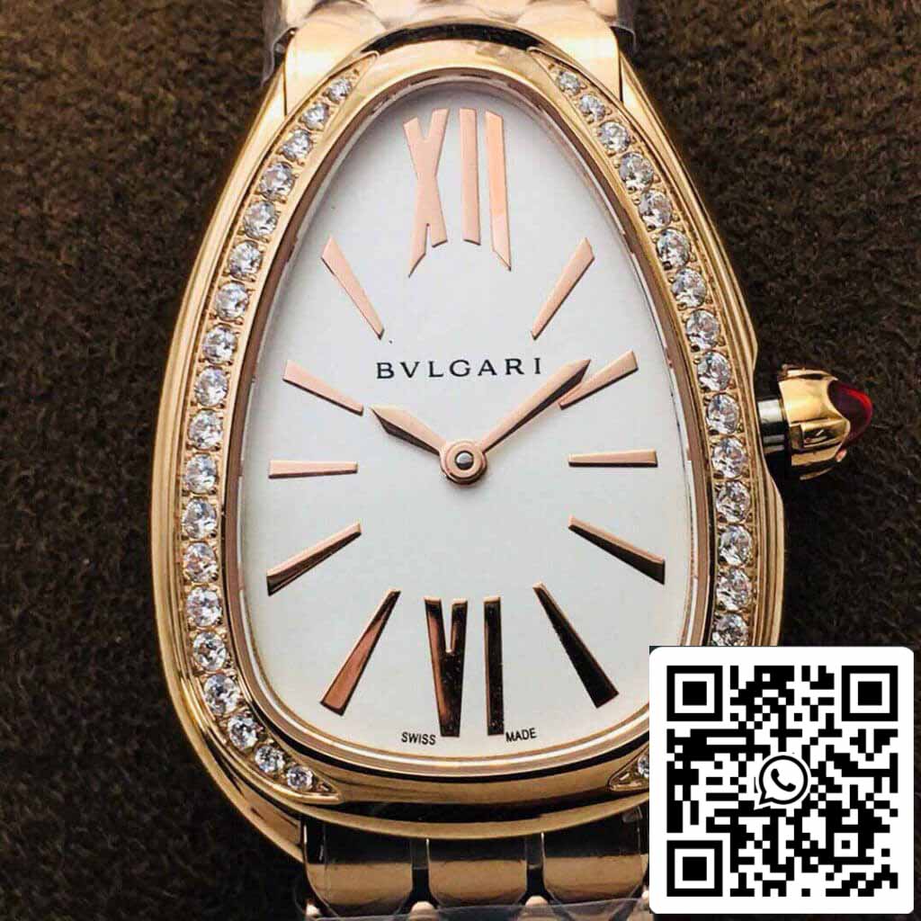 Bvlgari Serpenti 103146 1:1 edición mayor BV Fabbrica Argento quadrante bianco