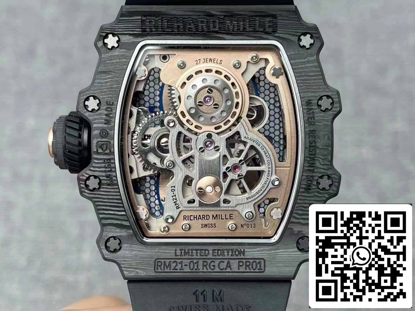 Richard Mille RM21-01 1:1 Best Edition RM Fabbrica Tourbillon Skeleton Dial