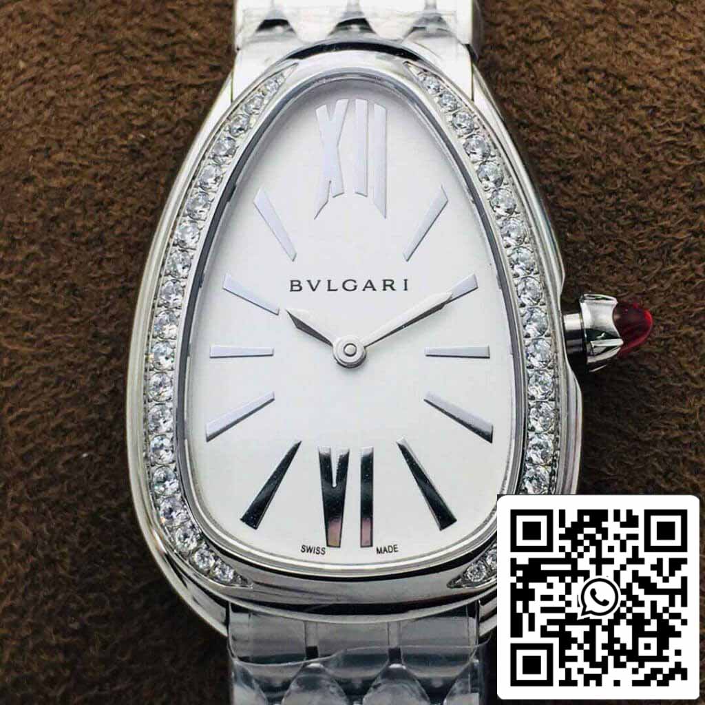 Bvlgari Serpenti 103361 1:1 edición mayor BV Fabbrica Argento quadrante bianco