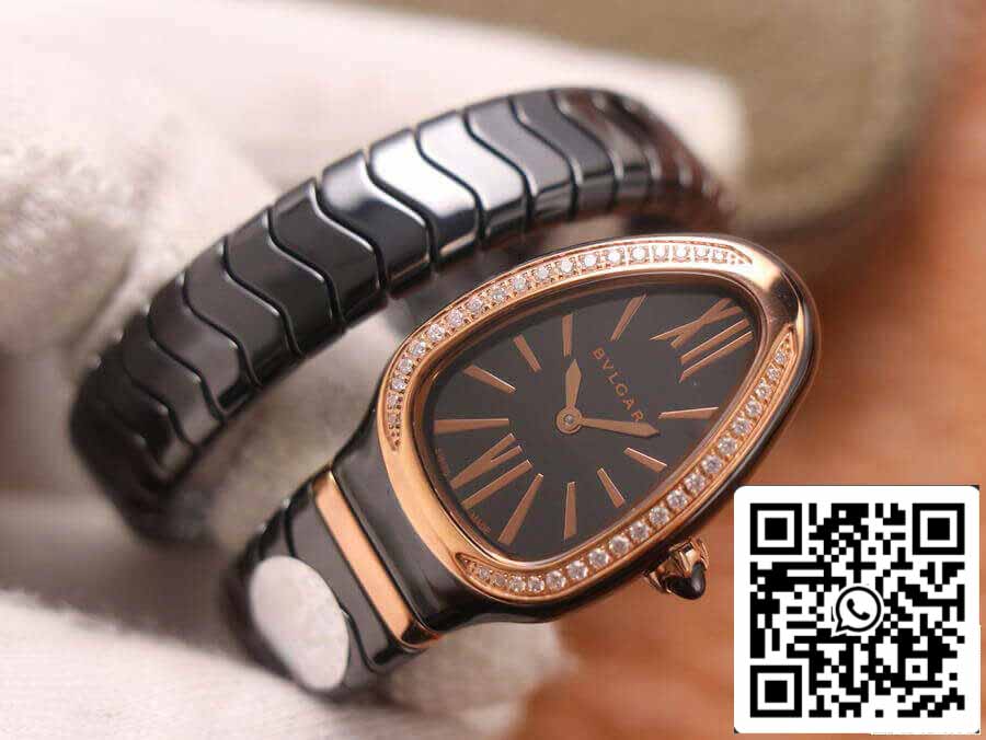 Bvlgari Serpenti 102532 1:1 edizione migliore BV Fabbrica Diamond quadrante nero
