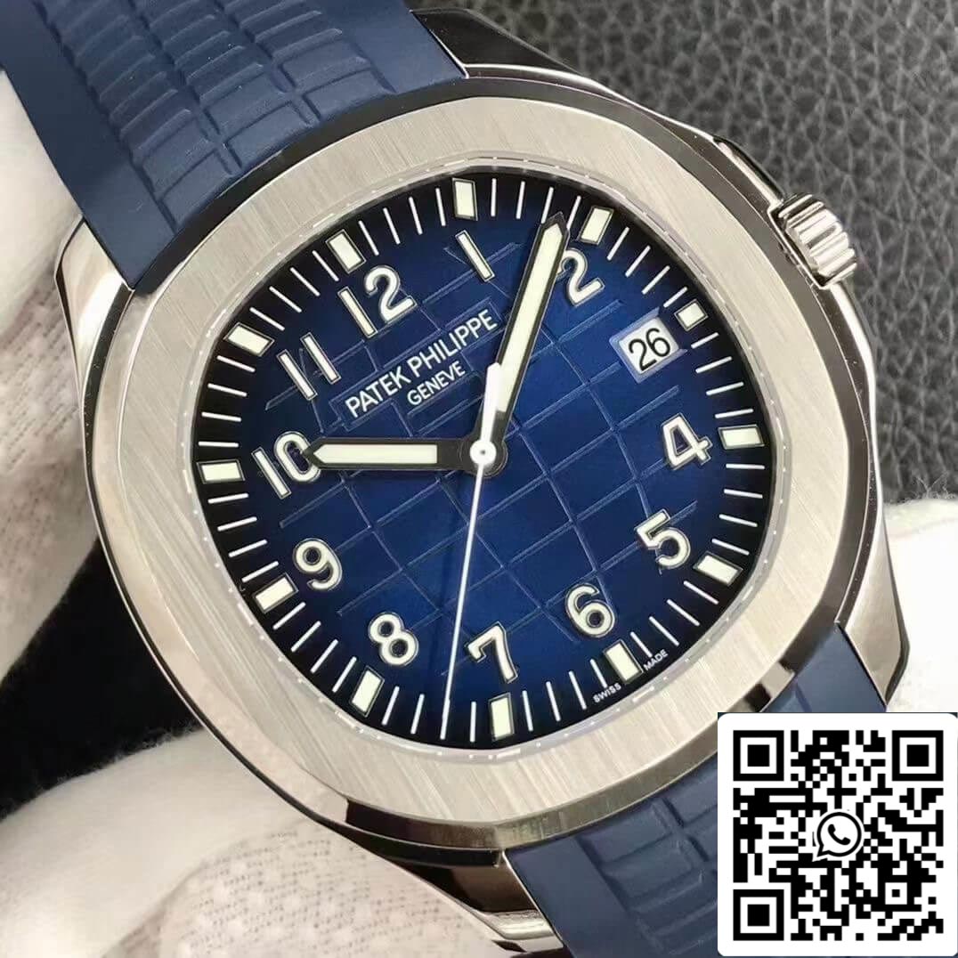 Patek Philippe Aquanaut 5168G-001 1:1 edizione migliore 3K Fabbrica V2 Versione quadrante blu