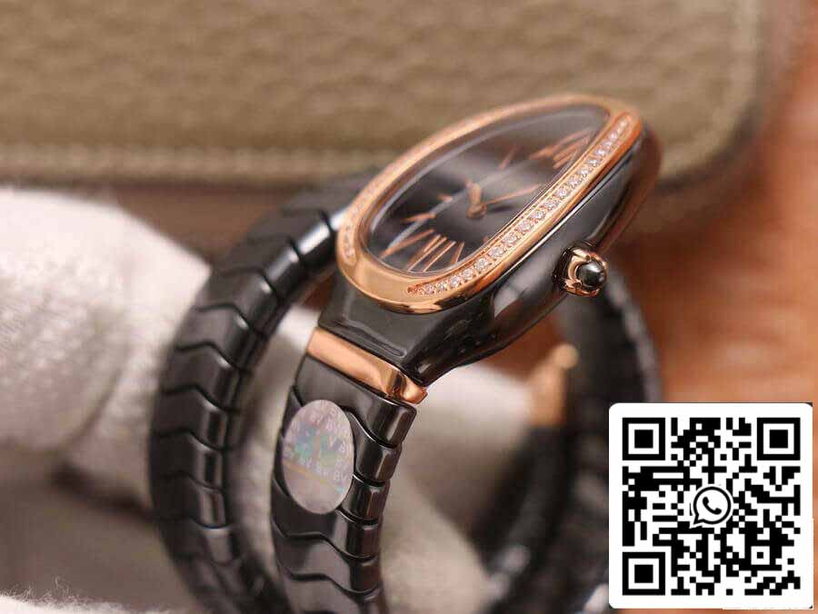 Bvlgari Serpenti 102532 1:1 edizione migliore BV Fabbrica Diamond quadrante nero