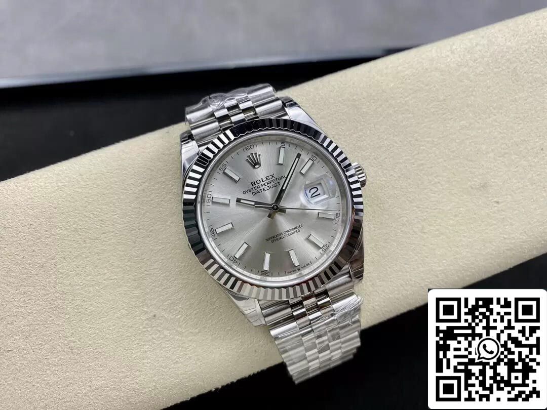 Rolex Datejust M126334-0004 1:1 edizione migliore VS Fabbrica quadrante argento