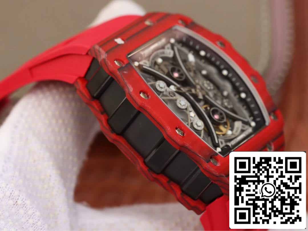 Richard Mille RM53-01 1:1 Best Edition KV Fabbrica Red TPT Carbon Fiber