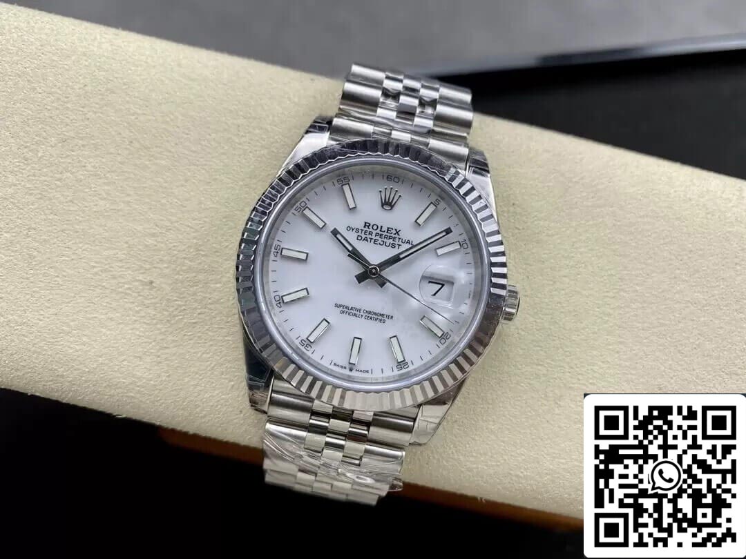 Rolex Datejust M126334-0010 1:1 edizione migliore VS Fabbrica quadrante bianco