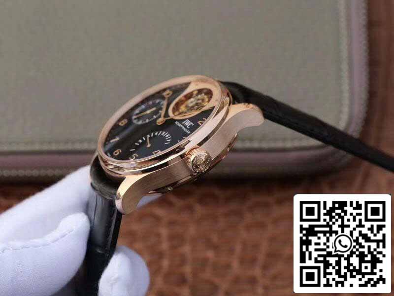 IWC Portuguese IW504210 Tourbillon 18K Rosegold 1:1 Best Edition Swiss automatic complicated tourbillon movimento