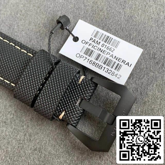 Panerai Luminor PAM1662 1:1 edição melhor VS Fabbrica Antracite quadrante