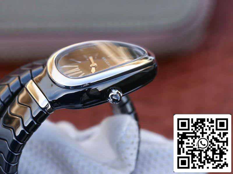 Bvlgari Srpenti Spiga 102735 1:1 edizione migliore BV Fabbrica Nero Acciaio Movimiento de cuarzo suizo