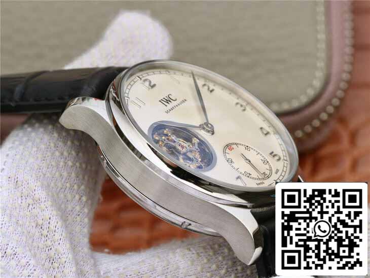 IWC Portuguese Tourbillon 1:1 Best Edition ZF Fabbrica White Dial
