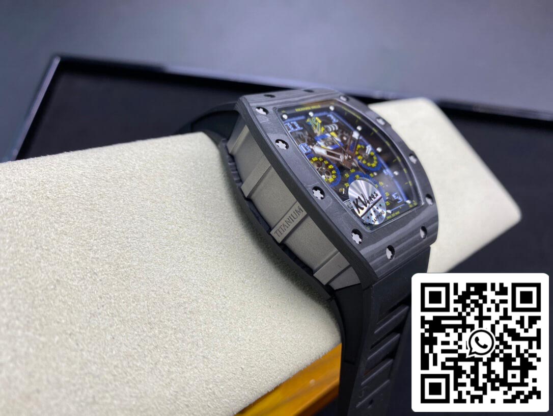 Richard Mille RM-011 1:1 Mejor Edición KV Fabbrica Fibra de Carbono