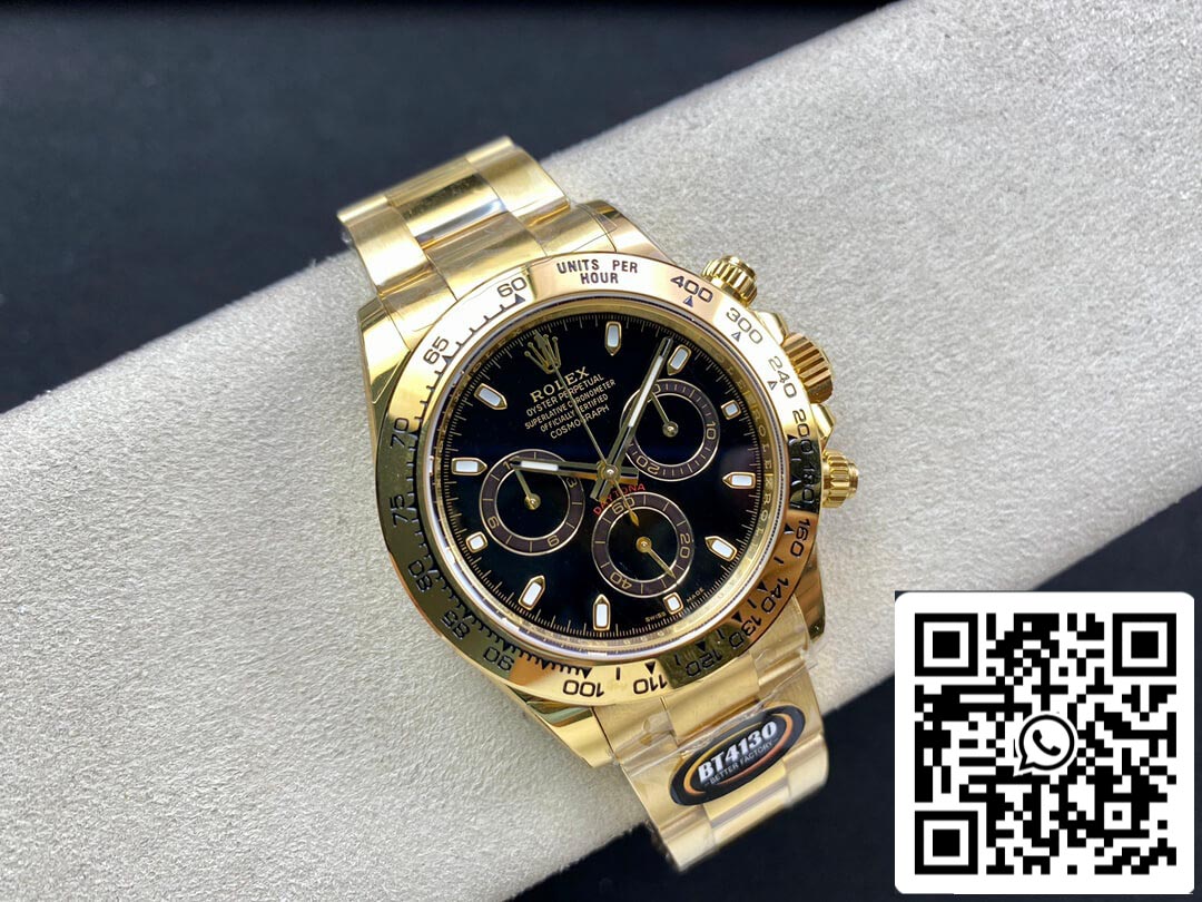 Rolex Daytona M116508-0004 1:1 edição melhor BT Fabbrica Amarelo Ouro
