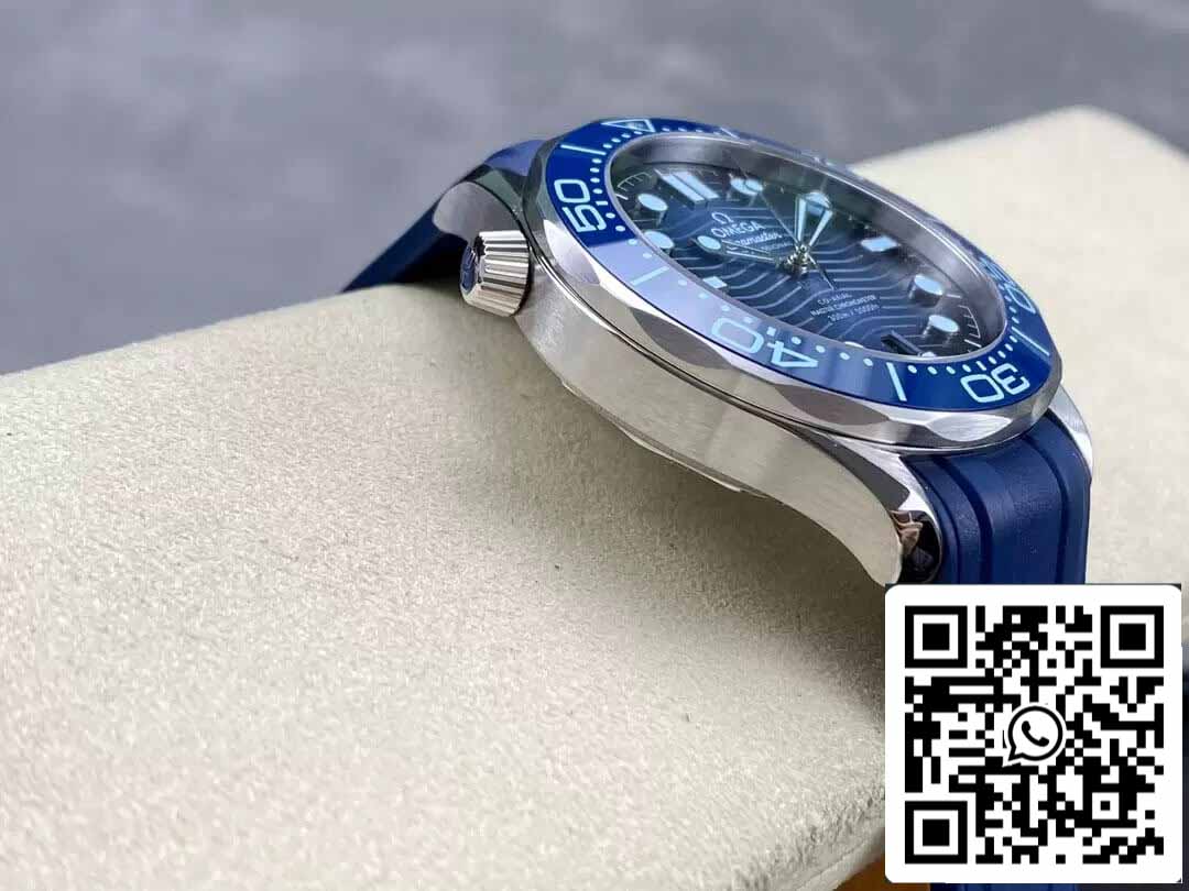 Omega Seamaster Diver 300M 210.32.42.20.03.002 Summer Blu 1:1 edizione migliore VS Fabbrica Gomma cinturino