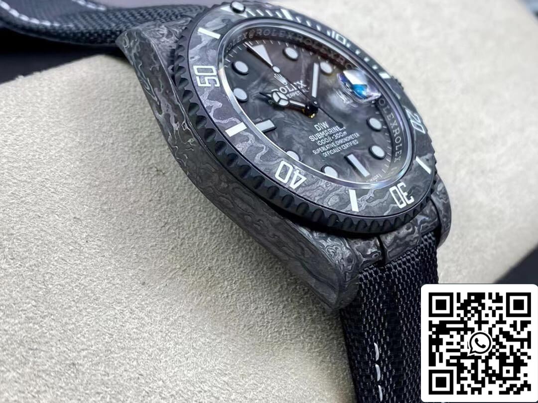 Rolex Submariner 1:1 edizione migliore VS Fabbrica DIW fibra di carbonio quadrante