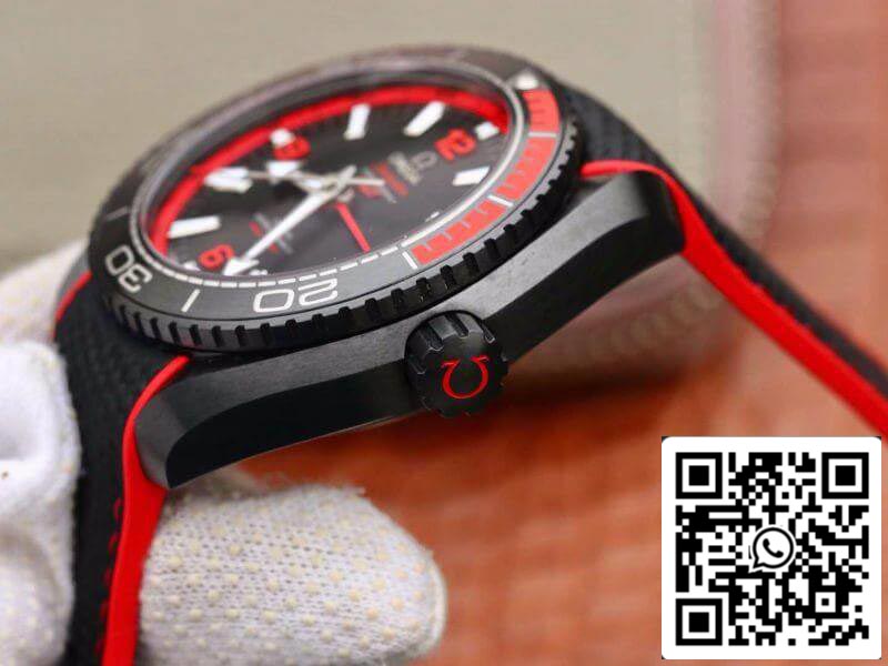 Omega Seamaster Planet Ocean 215.92.46.22.01.003 VS Fabbrica 1:1 edizione melhor Swiss ETA8906 Nero Nylon cinturino
