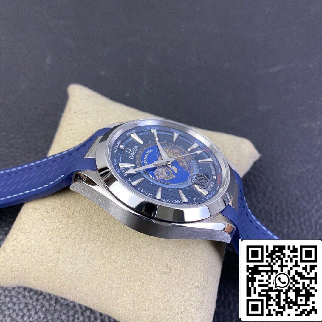 Omega Seamaster Aqua Terra GMT Worldtimer 220.12.43.22.03.001 1:1 edizione migliore VS Fabbrica quadrante azul