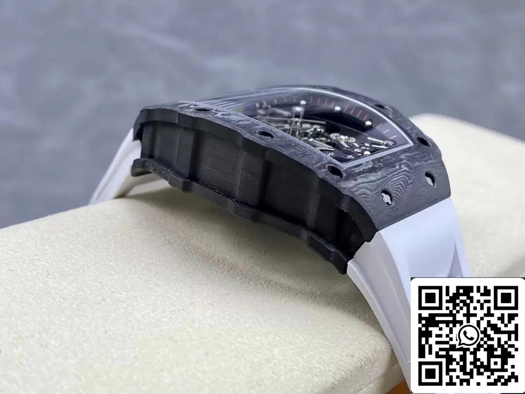 Richard Mille RM35-02 1:1 Best Edition T+ Fabbrica Carbon Fiber White cinturino