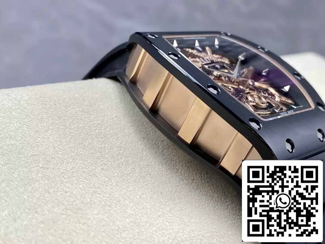 Richard Mille RM47 1:1 Best Edition YS Fabbrica Tourbillon Skeleton Dial