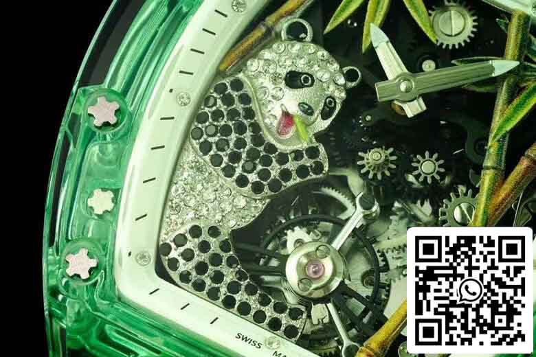 Richard Mille RM26-01 Tourbillon Melhor Edição 1:1 RM Fabbrica Mostrador Esqueleto Verde