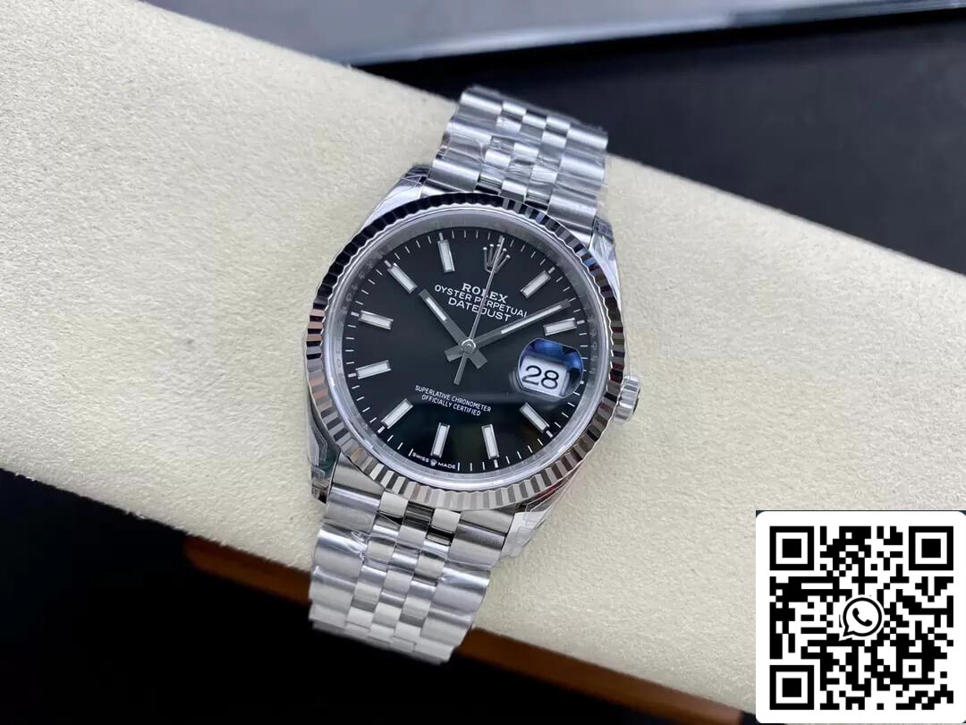 Rolex Datejust M126234-0015 36MM 1:1 edizione migliore VS Fabbrica quadrante nero