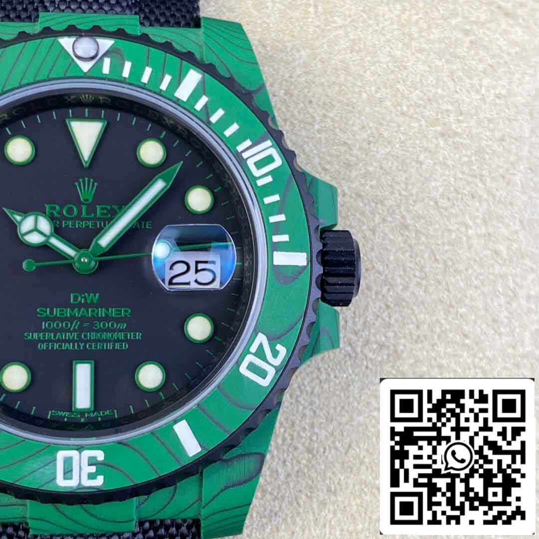 replica Rolex Submariner VS Fabbrica Verde fibra di carbonio lunetta