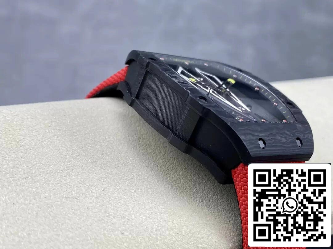 Richard Mille RM27-03 Tourbillon 1:1 edizione migliore BBR Fabbrica Nero fibra di carbonio Cassa