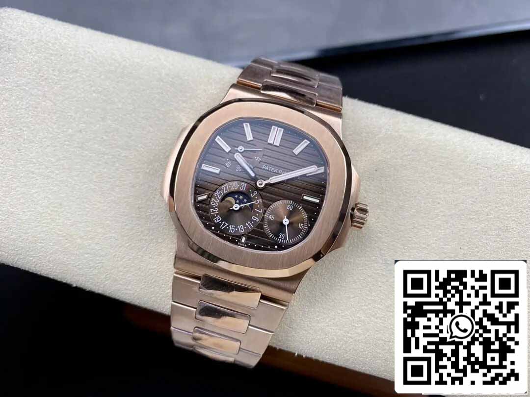 Patek Philippe Nautilus 5712/1R-001 1:1 edição melhor GR Fabbrica Rosa Oro