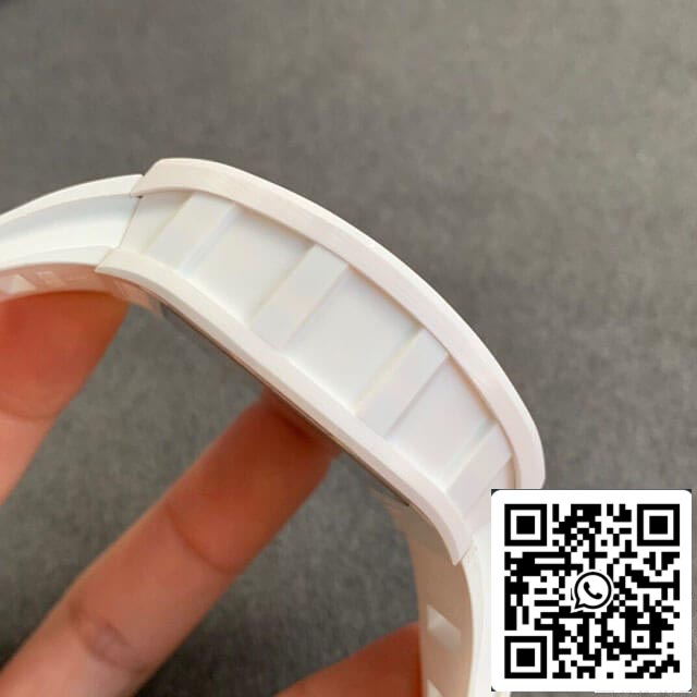 Richard Mille RM055 1:1 Melhor Edição KV Fabbrica V2 Cinturino Branco
