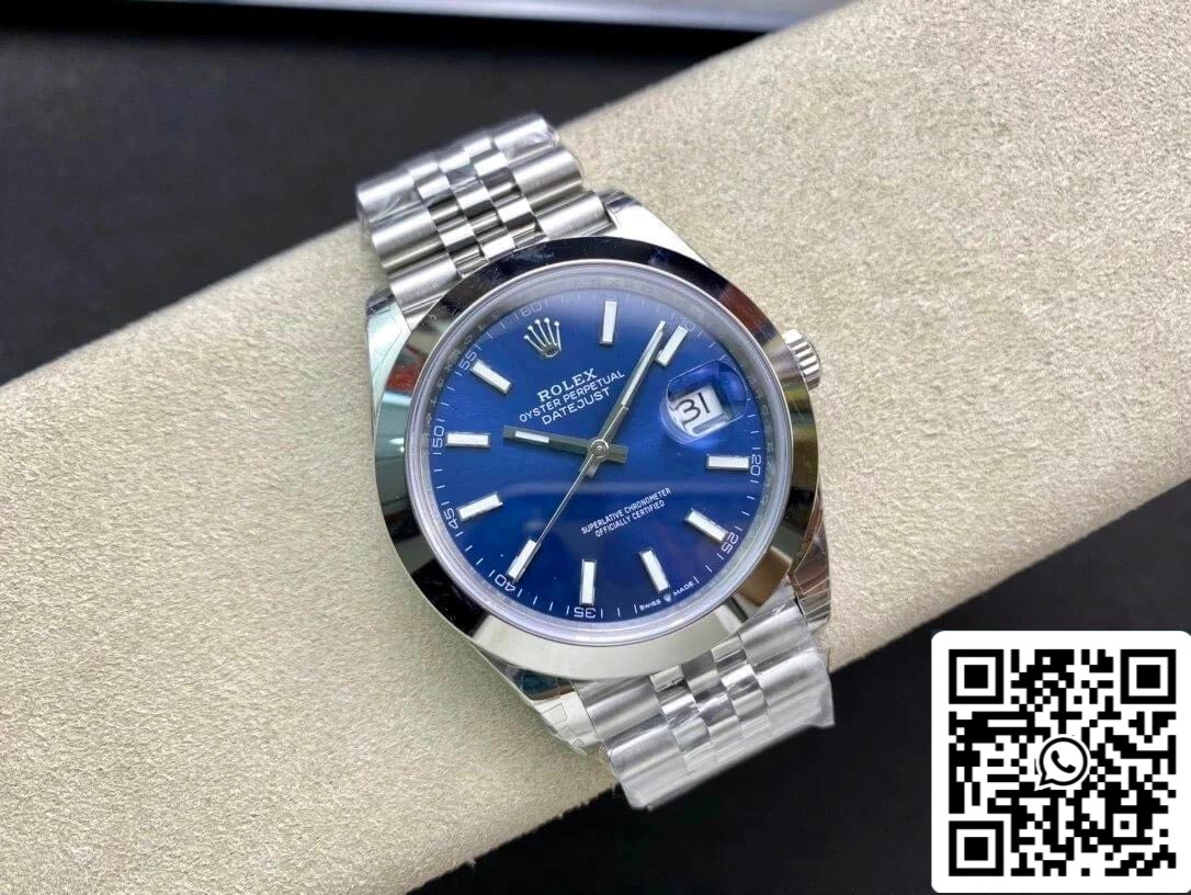 Rolex Datejust M126300-0002 41MM 1:1 edizione migliore VS Fabbrica quadrante blu