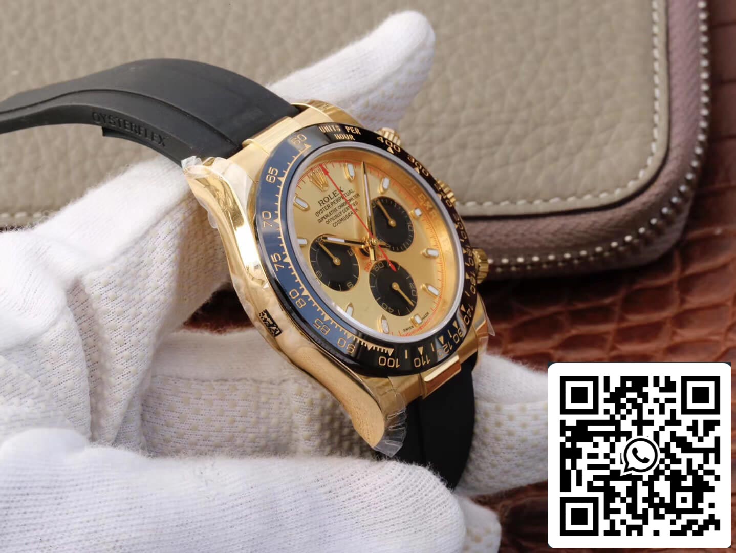 Rolex Daytona Cosmograph 116518ln 1:1 edição melhor JH Fabbrica V6 mostrador em ouro amarelo