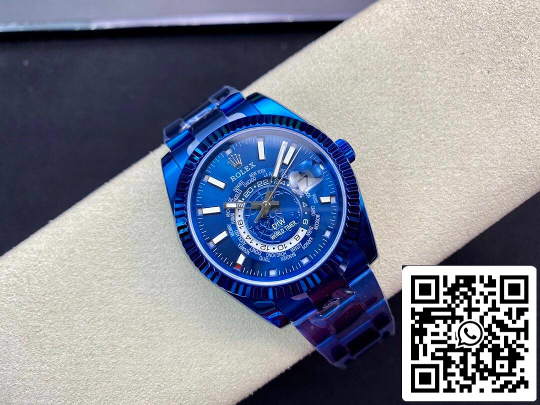 Rolex Sky Dweller 40MM WWF Fabbrica DIW Blue Dial Best 1:1 Edition WWF Fabbrica