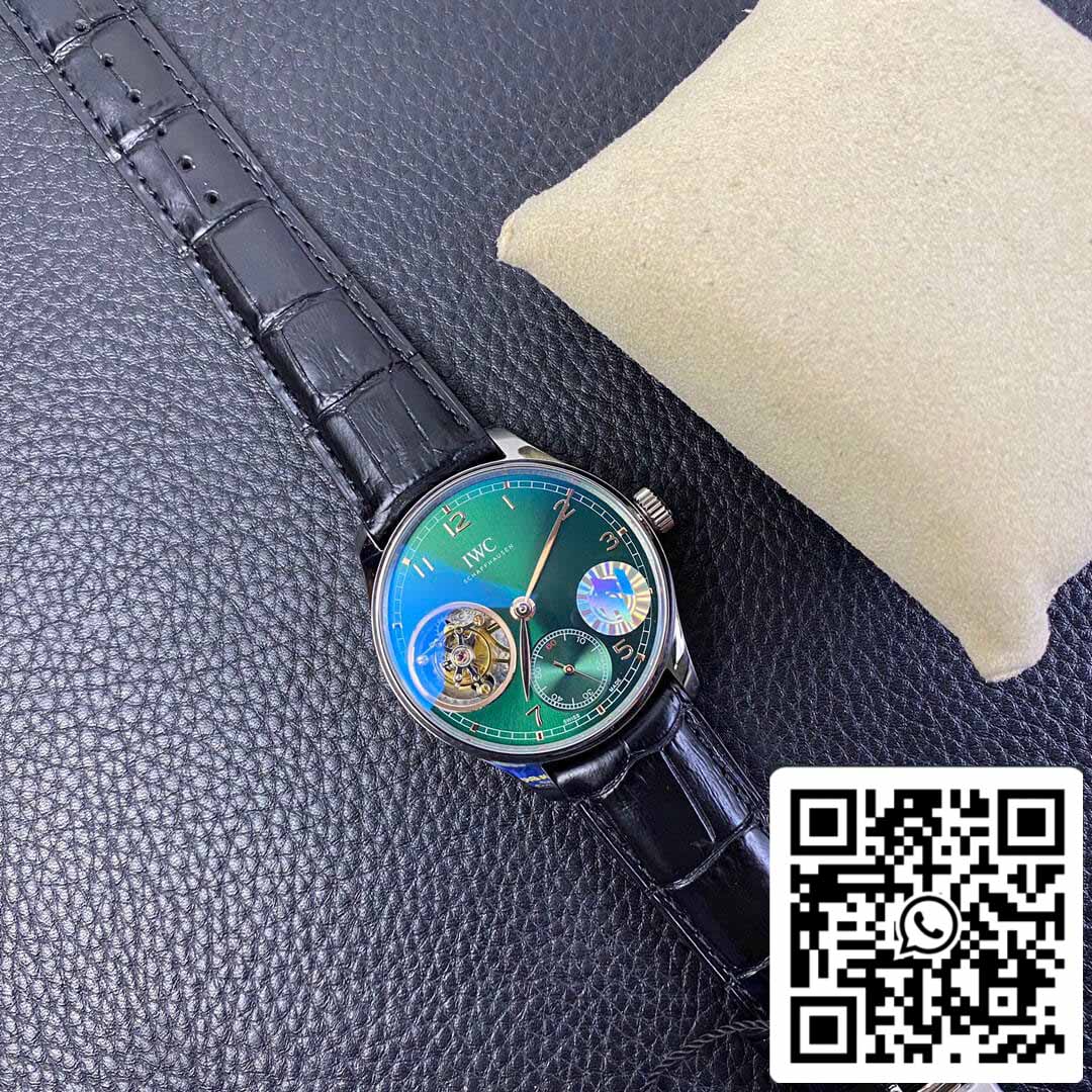 IWC Portuguese Tourbillon 1:1 Best Edition ZF Fabbrica Green Dial