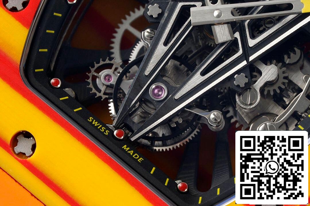 Richard Mille RM27-03 Rafael Nadal Tourbillon 1:1 Best Edition RM Fabbrica Yellow Rubber cinturino
