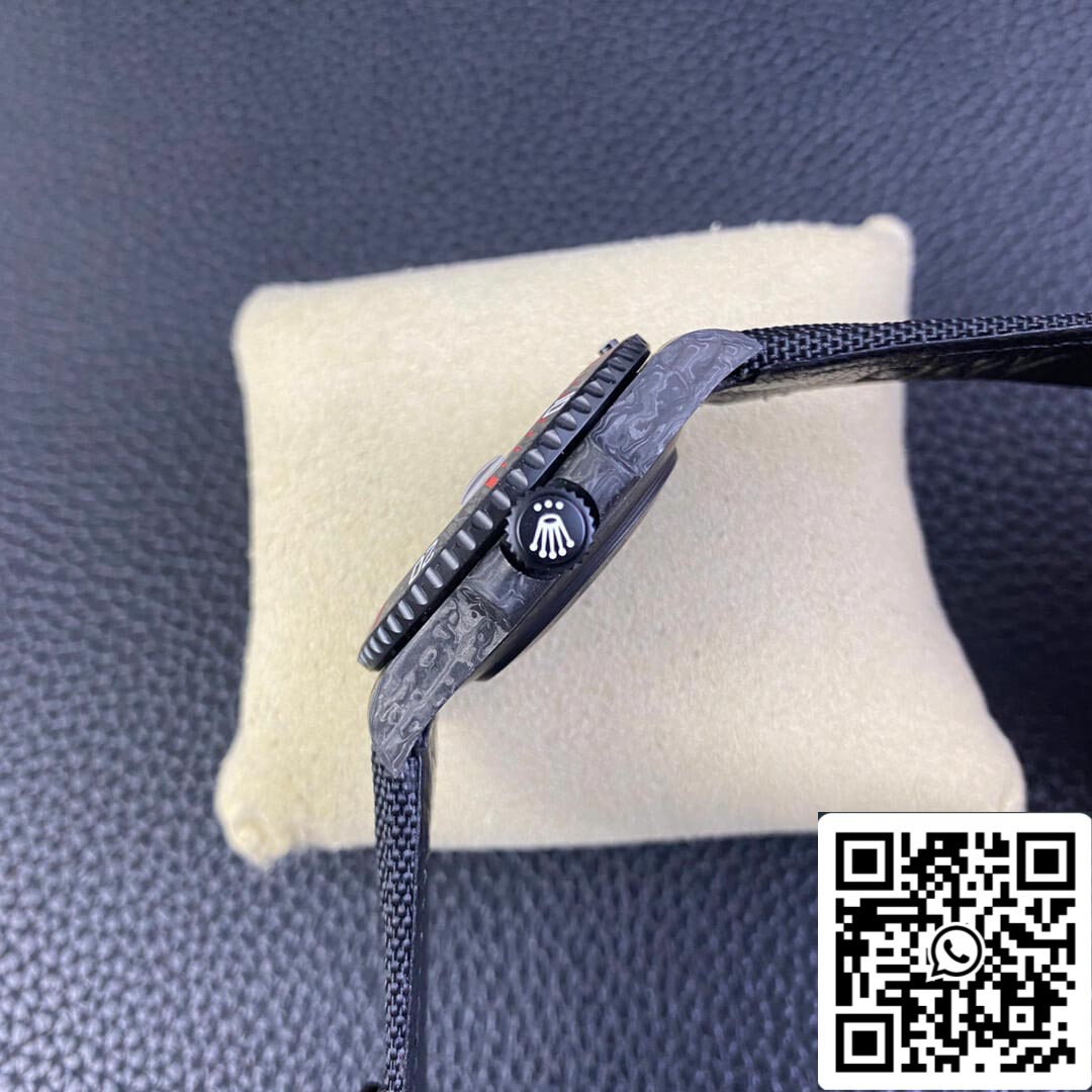 Rolex Submariner 1:1 edizione migliore VS Fabbrica DIW fibra di carbonio Nylon Velcro cinturino