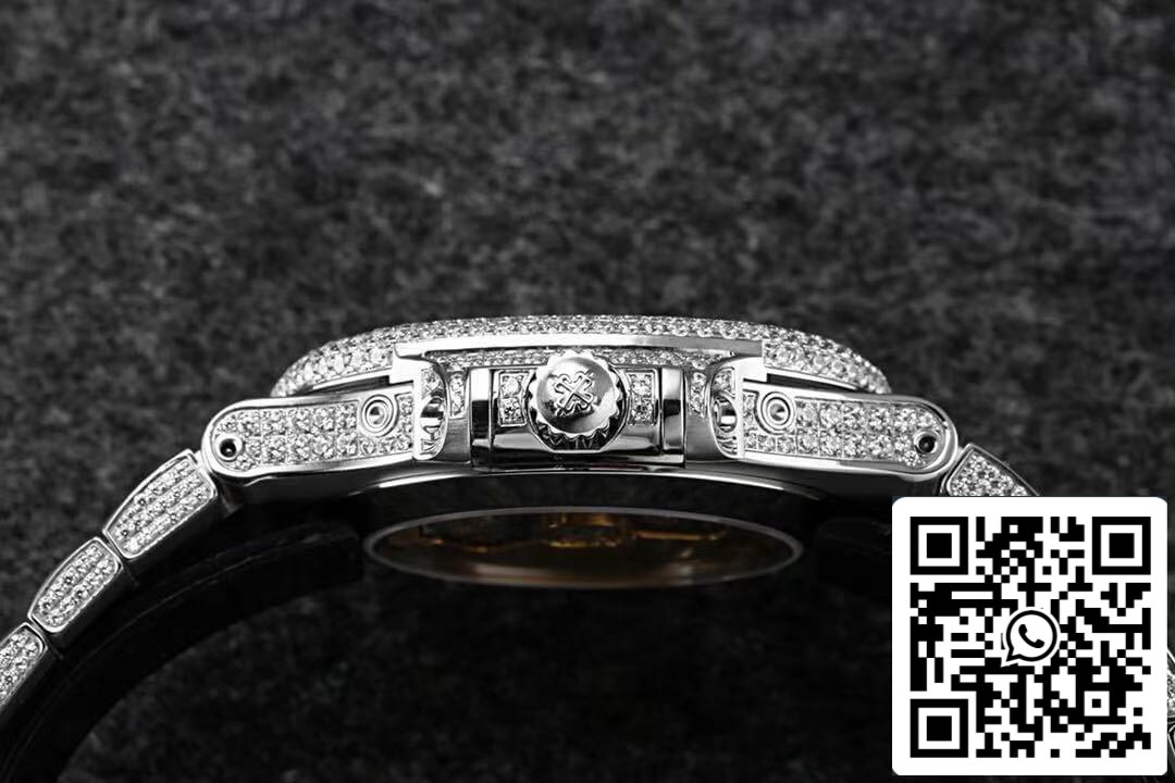 Patek Philippe Nautilus 5726/1A-014 1:1 Best Edition R8 Fabbrica Gypsophila Diamond Dial