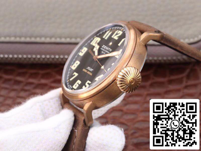 Zenith Pilot Type 20 Extra XF Fabbrica Relojes mecánicos 1:1 Mejor edición Suiza ETA2824-2 Esfera negra