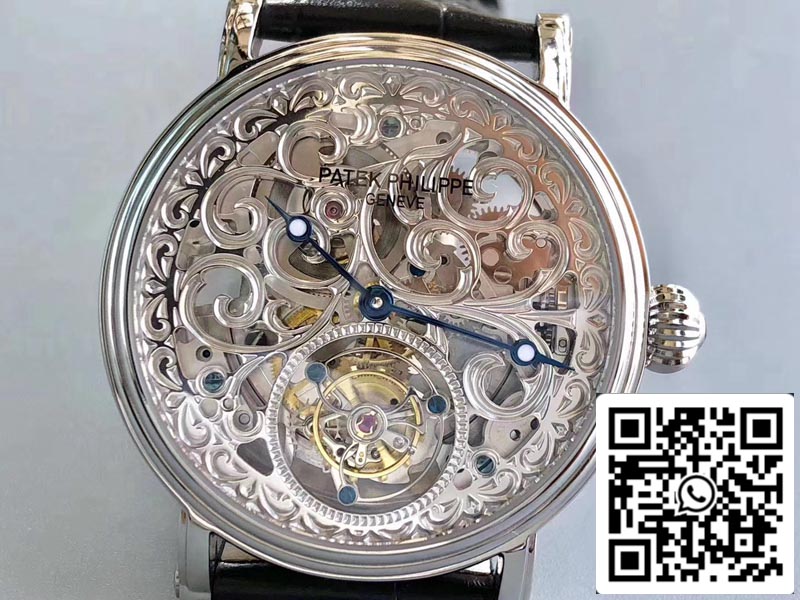 Patek Philippe Tourbillon P83000 1:1 Best Edition Silver Dial Swiss Tourbillon