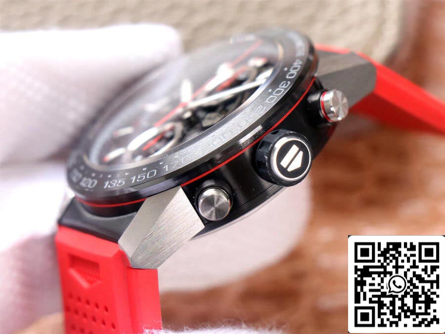 TAG Heuer Carrera CAR2A1Z.FT6050 1:1 Best Edition XF Fabbrica Red Rubber cinturino