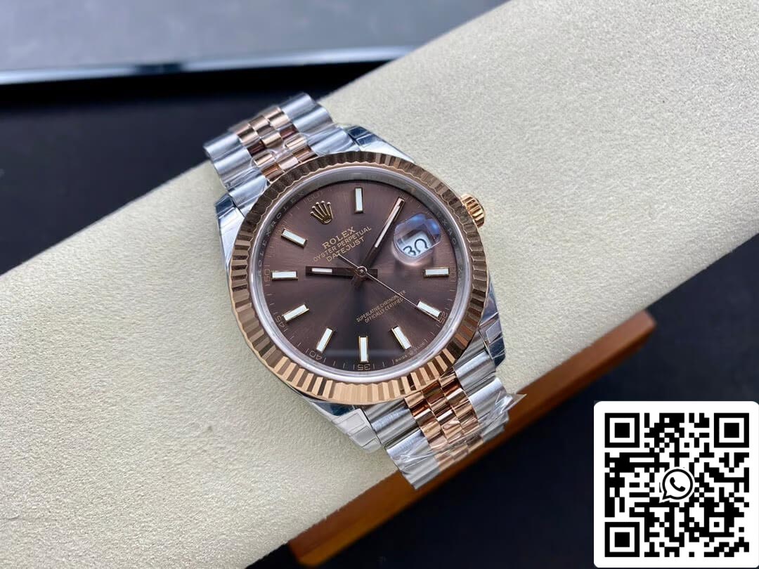 Rolex Datejust M126331-0002 1:1 edizione migliore VS Fabbrica Brown quadrante