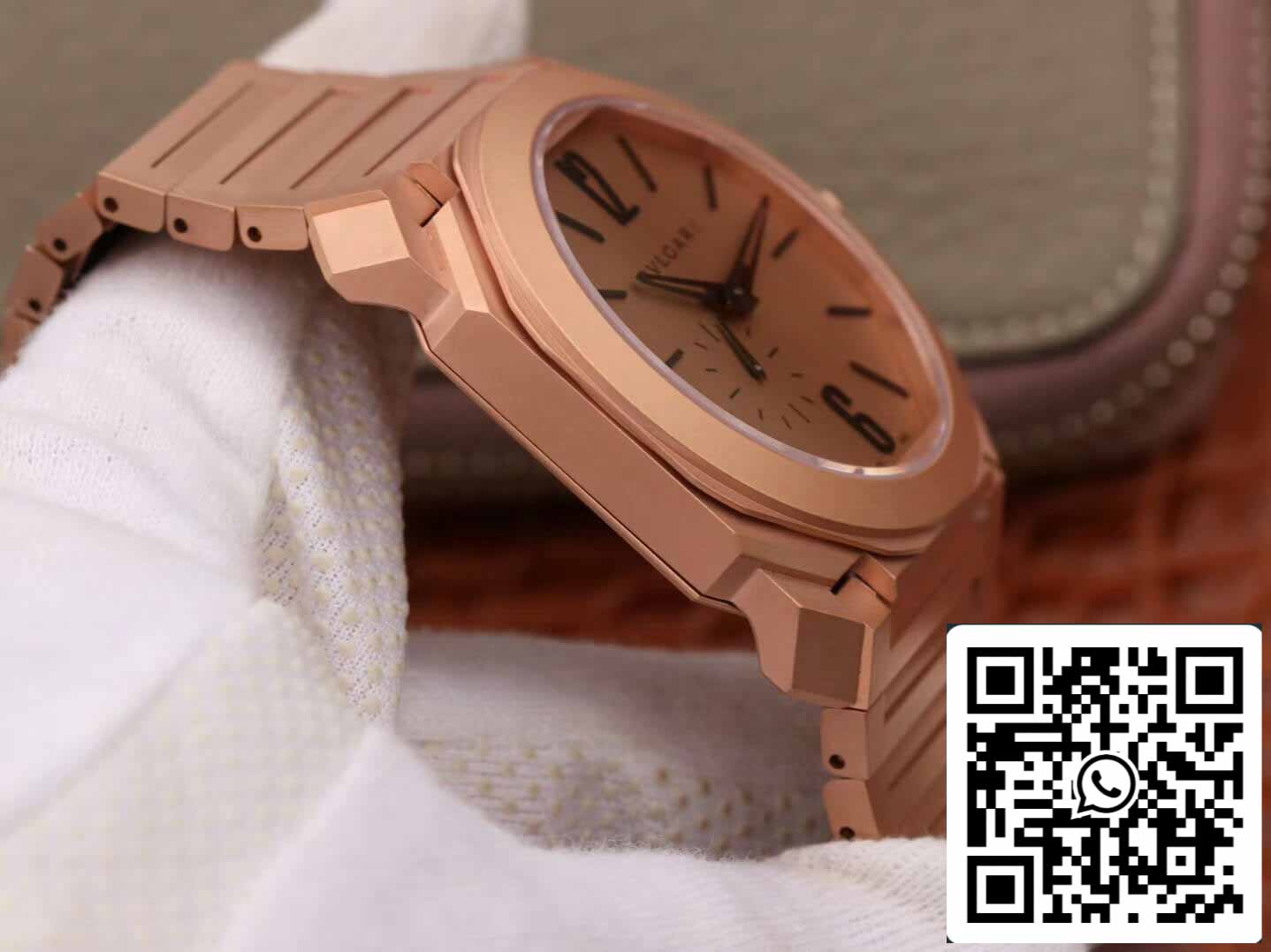 Bvlgari Octo Finissimo 102912 1:1 edición mejor BV Fabbrica Rosa Oro cuadrante