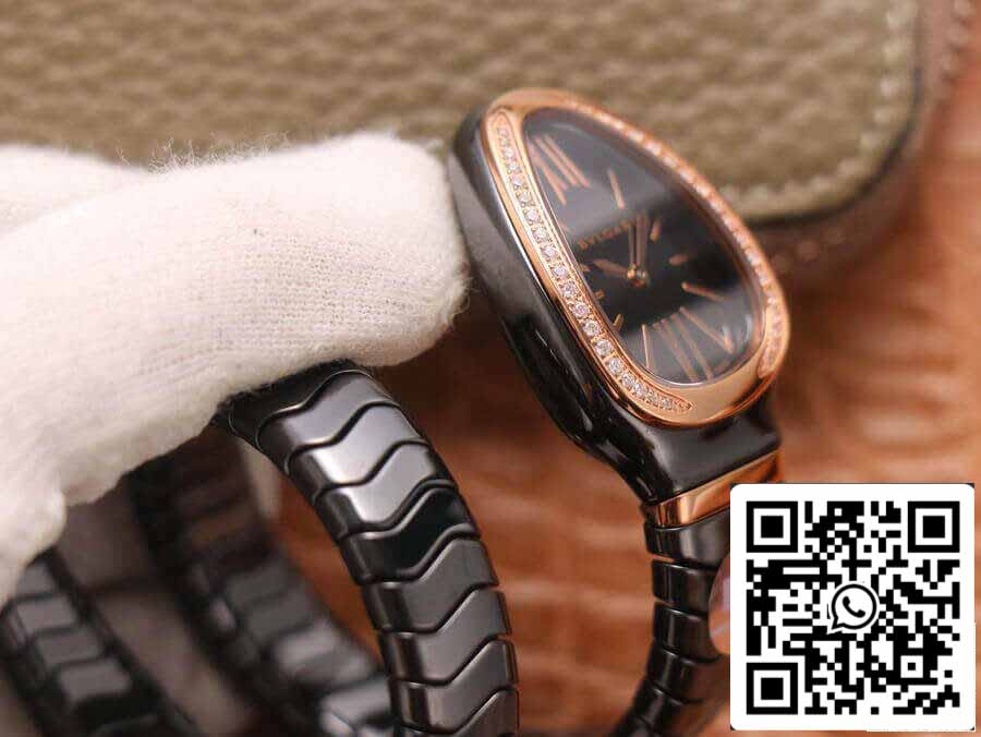 Bvlgari Serpenti 102532 1:1 edizione migliore BV Fabbrica Diamond quadrante nero