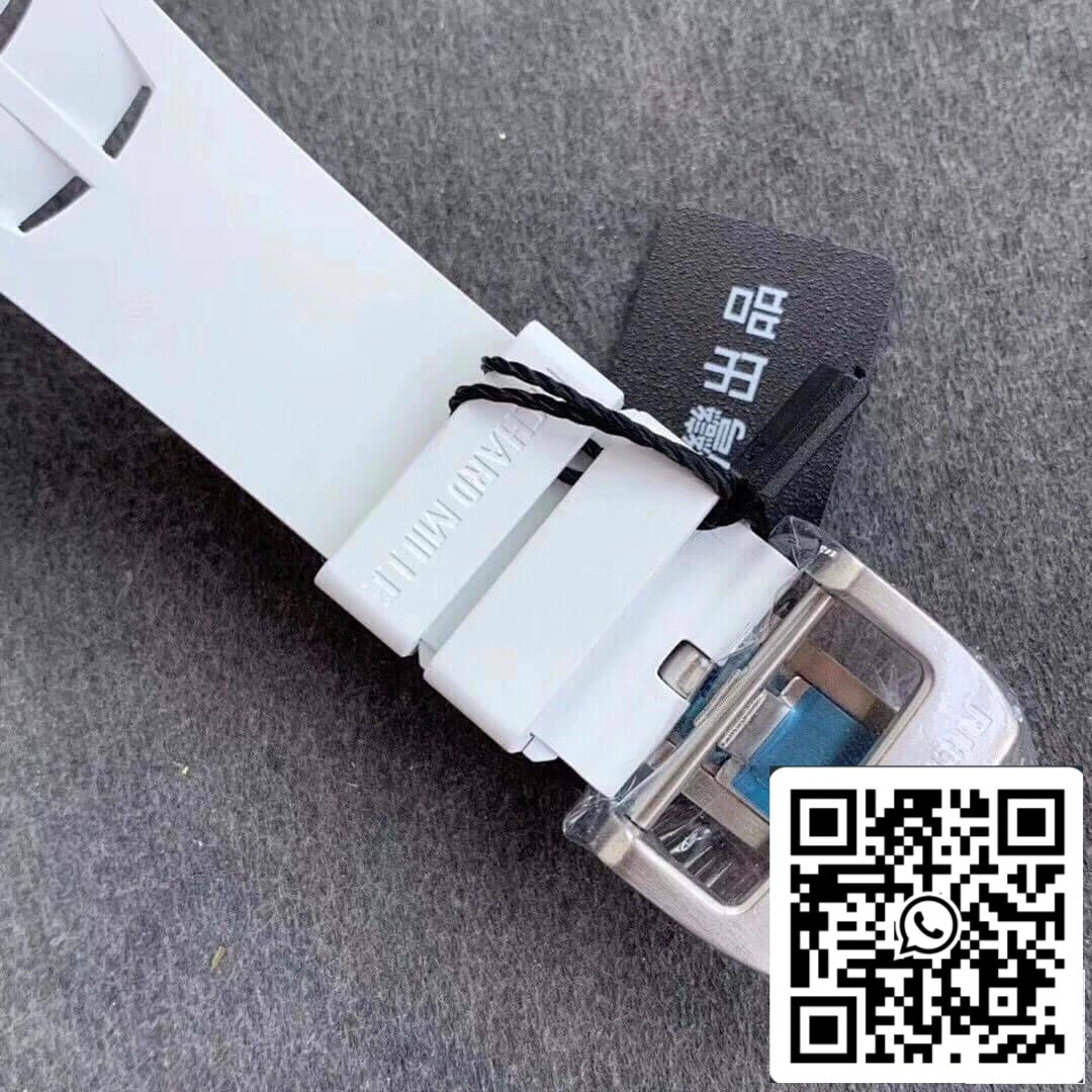 Richard Mille RM011-03 1:1 Best Edition KV Fabbrica White cinturino