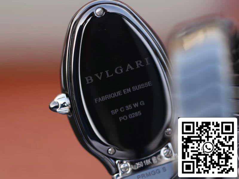 Bvlgari Srpenti Spiga 102735 1:1 edizione migliore BV Fabbrica Nero Acciaio Movimiento de cuarzo suizo